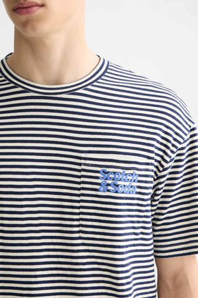 חולצת טי קצרה  Scotch & Soda Double Face Jersey Pocket