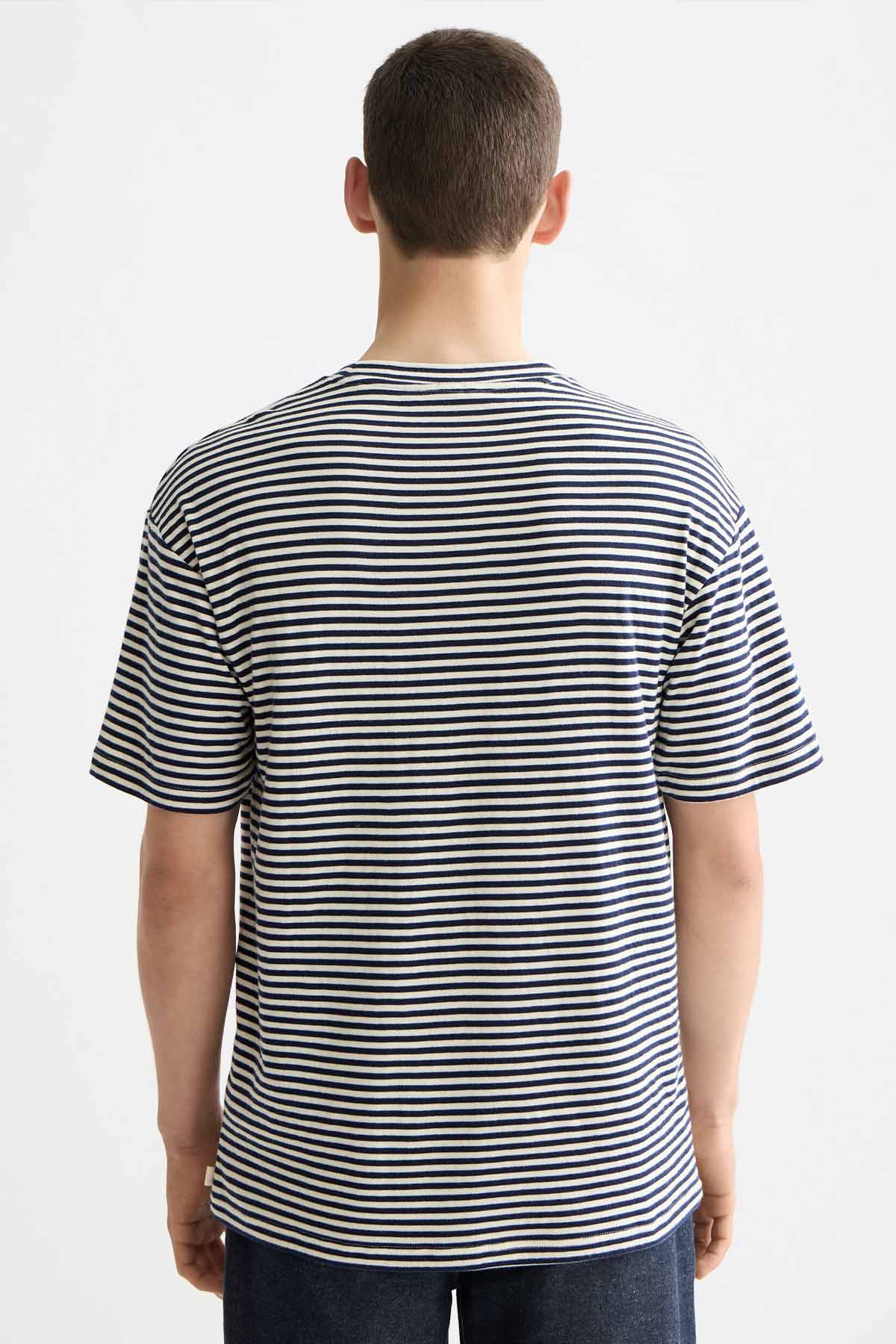 חולצת טי קצרה  Scotch & Soda Double Face Jersey Pocket