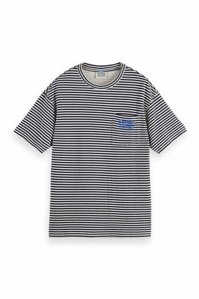 חולצת טי קצרה  Scotch & Soda Double Face Jersey Pocket