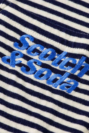חולצת טי קצרה  Scotch & Soda Double Face Jersey Pocket