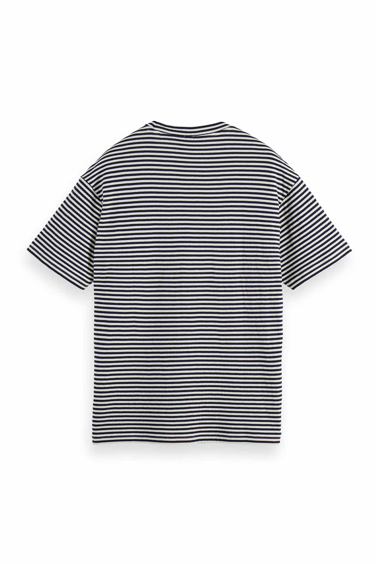 חולצת טי קצרה  Scotch & Soda Double Face Jersey Pocket