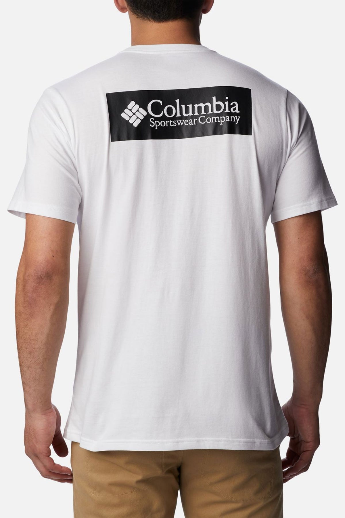 קולומביה חולצת טישירט North Cascades בצבע לבן לגברים-Columbia-S-נאקו