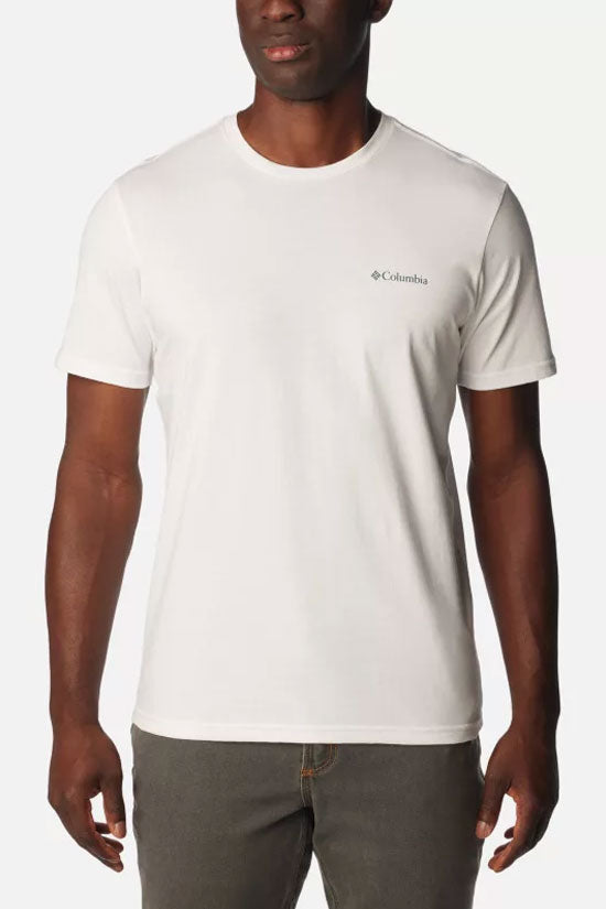 קולומביה חולצת טישירט Rapid Ridge II בצבע לבן לגברים-Columbia-S-נאקו