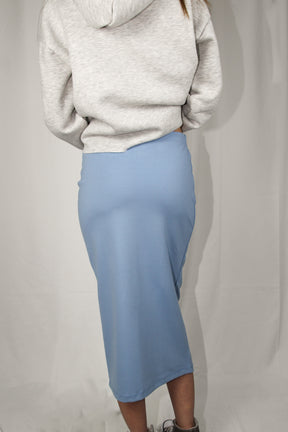 חצאית מידי ג'רסי בצבע תכלת לנשים-Daniel-1-נאקו