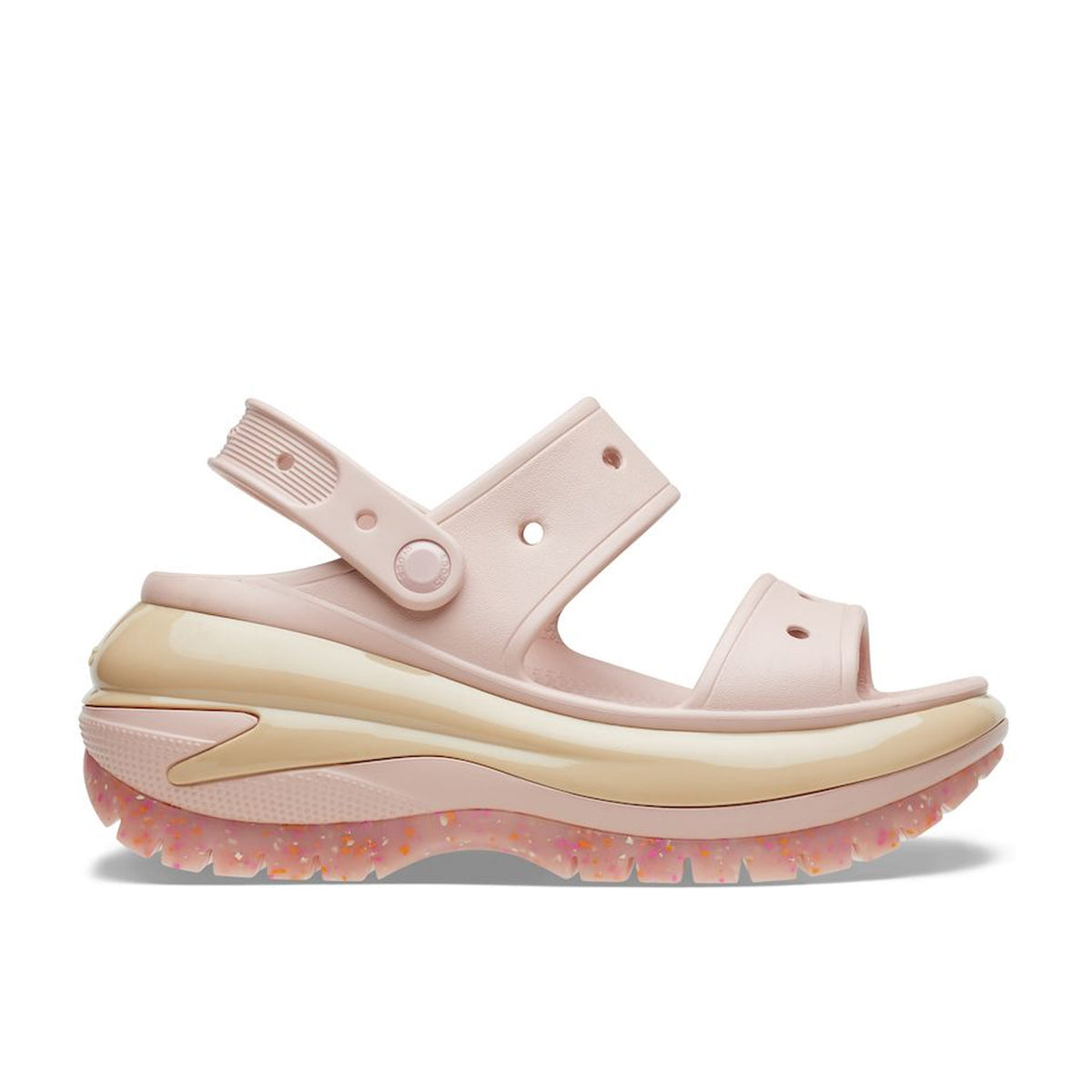 קרוקס סנדלי פלטפורמה מגה בצבע ורוד לנשים-Crocs-34-35-נאקו