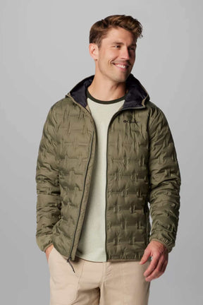 מעיל Columbia Delta Ridge II עם כובע לגברים