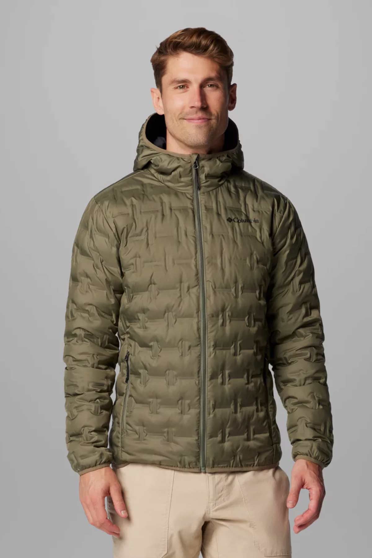 מעיל Columbia Delta Ridge II עם כובע לגברים