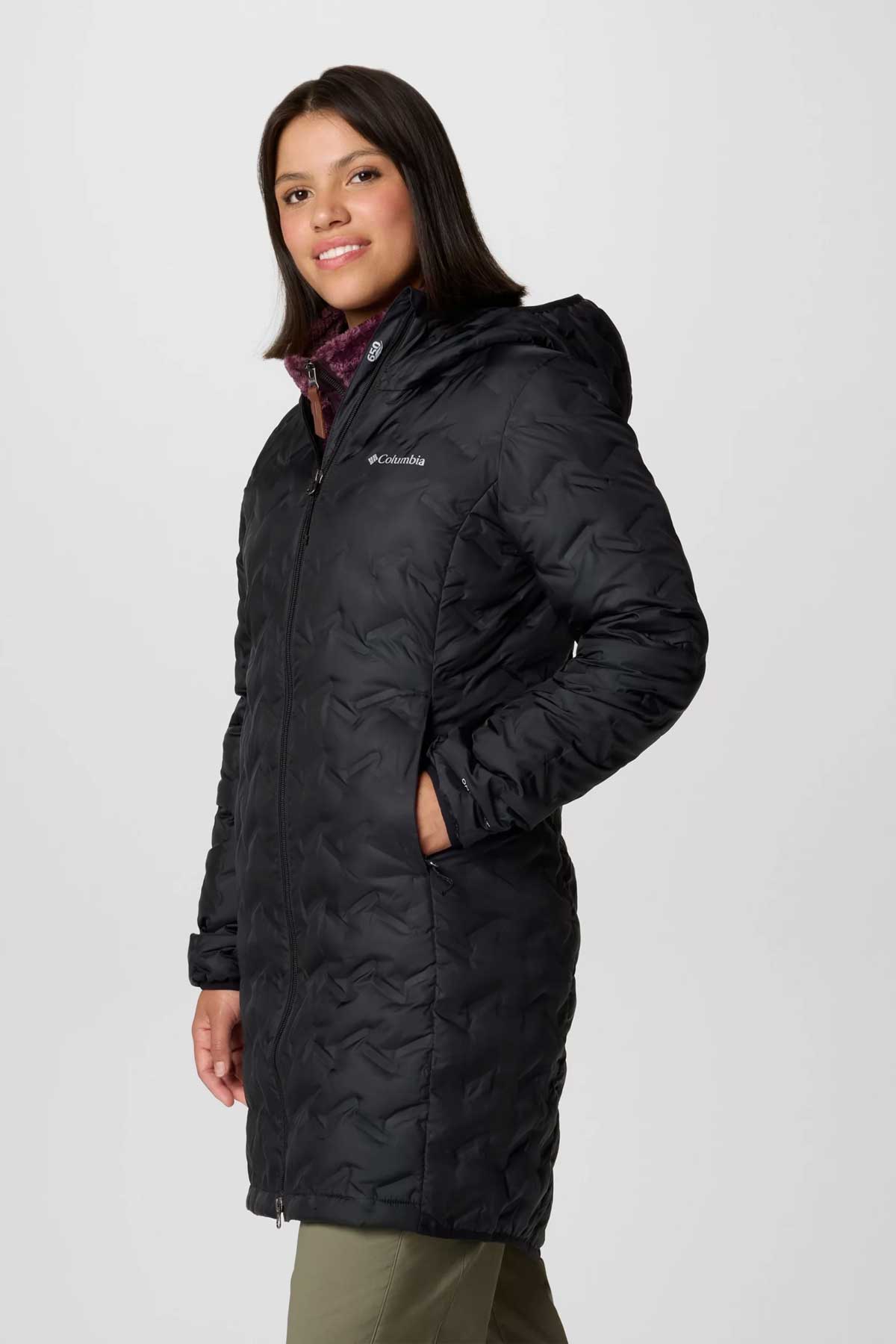 Columbia מעיל ארוך קולומביה Delta Ridge II Down Long Hooded Jacket לנשים