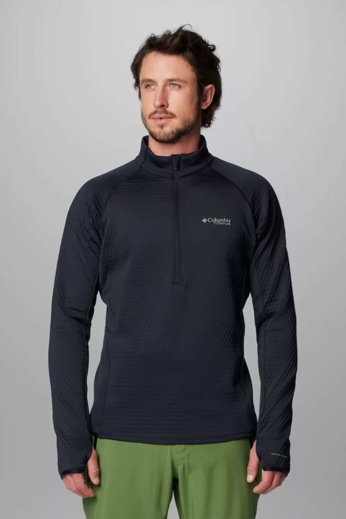 ג׳קט Columbia Crystal Leaf Omni Heat Helix Half Zip לגברים