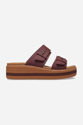 Crocs כפכפי פלטפורמה Brooklyn Woven Buckle לנשים