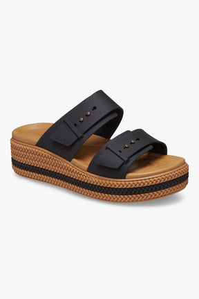 Crocs כפכפי פלטפורמה Brooklyn Woven Buckle לנשים