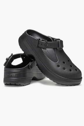 כפכפי קרוקס Classic Mary Jane Clog לנשים בצבע שחור