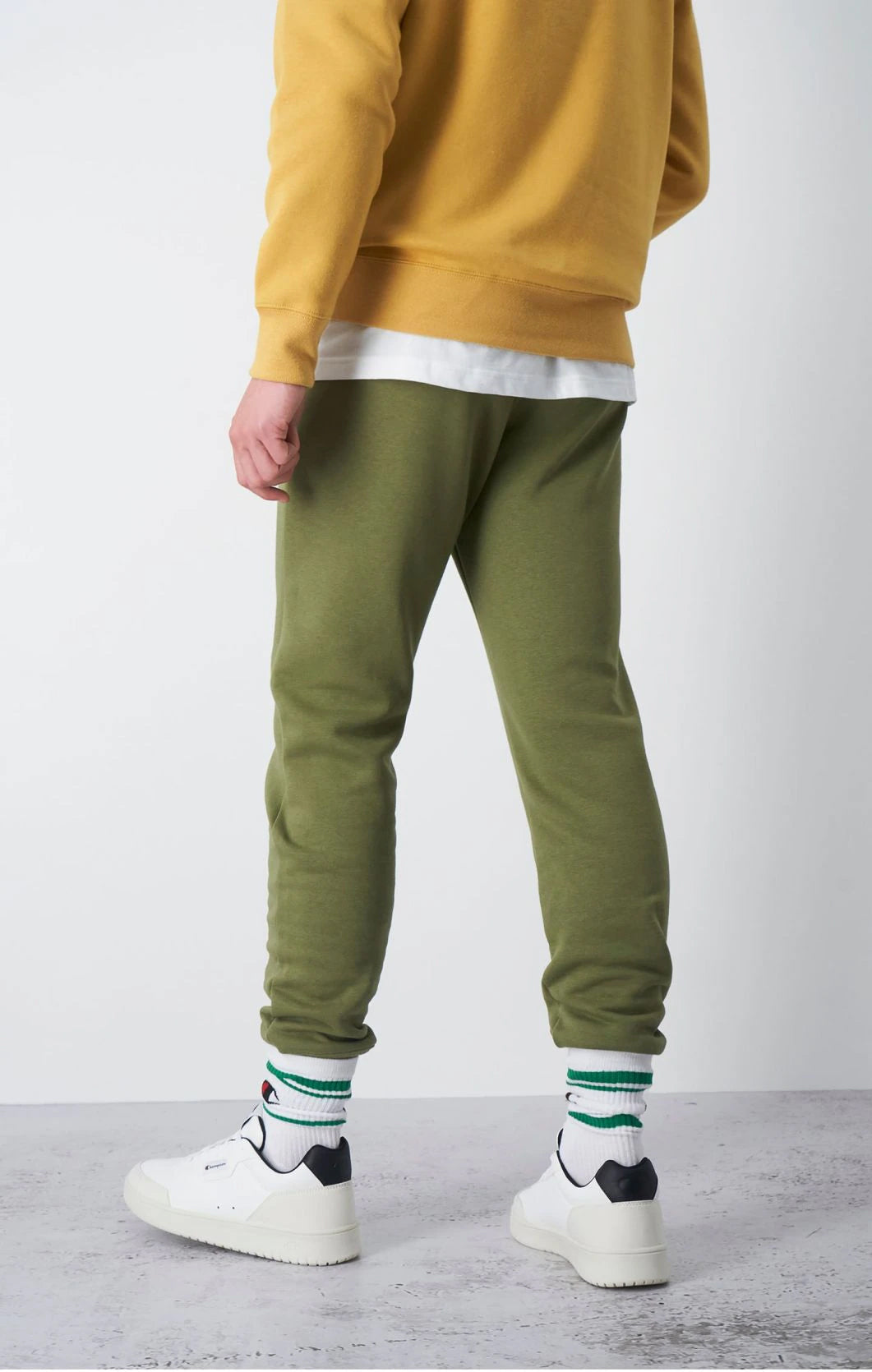 צ'מפיון מכנסי טרנינג בצבע ירוק לגברים-Champion-XS-נאקו