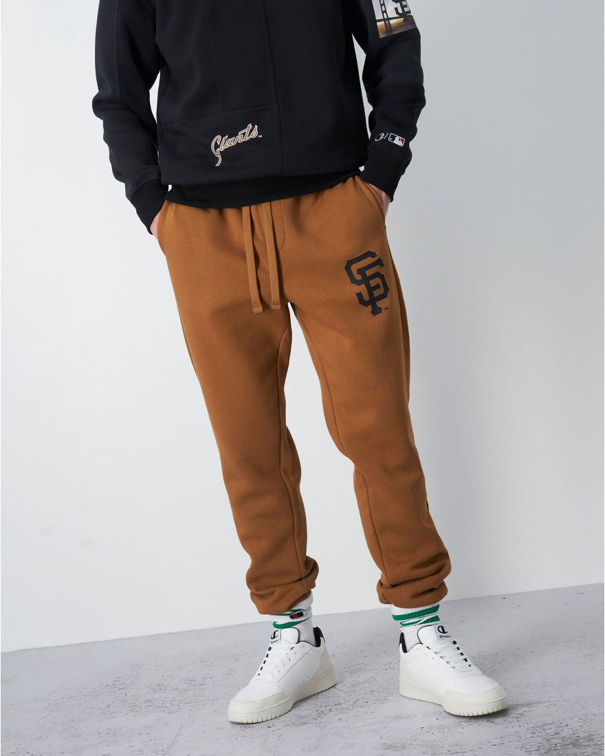 צ'מפיון מכנסי טרנינג סן פרנסיסקו בצבע חום לגברים-Champion-XS-נאקו