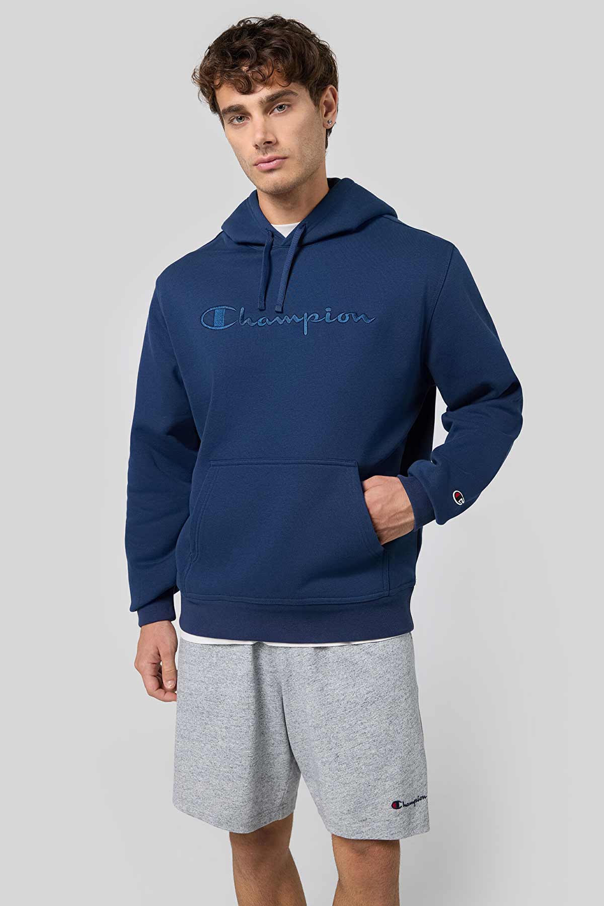 Champion קפוצ'ון Hooded Sweatshirt לגברים