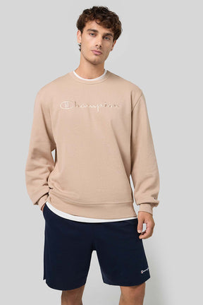 Champion קפוצ'ון Crewneck Sweatshirt לגברים