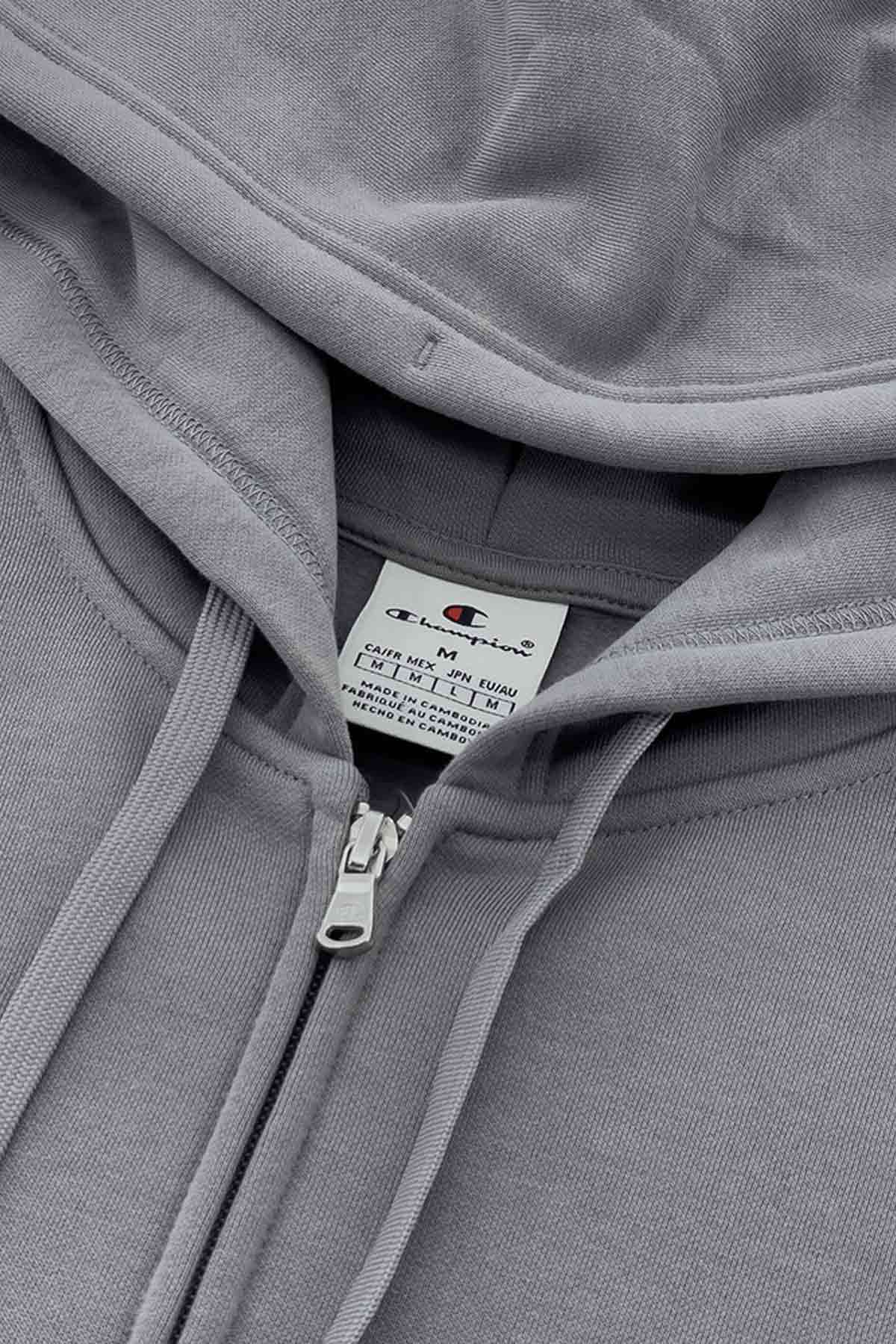 Champion קפוצ'ון Hooded Full Zip Sweatshirt לגברים