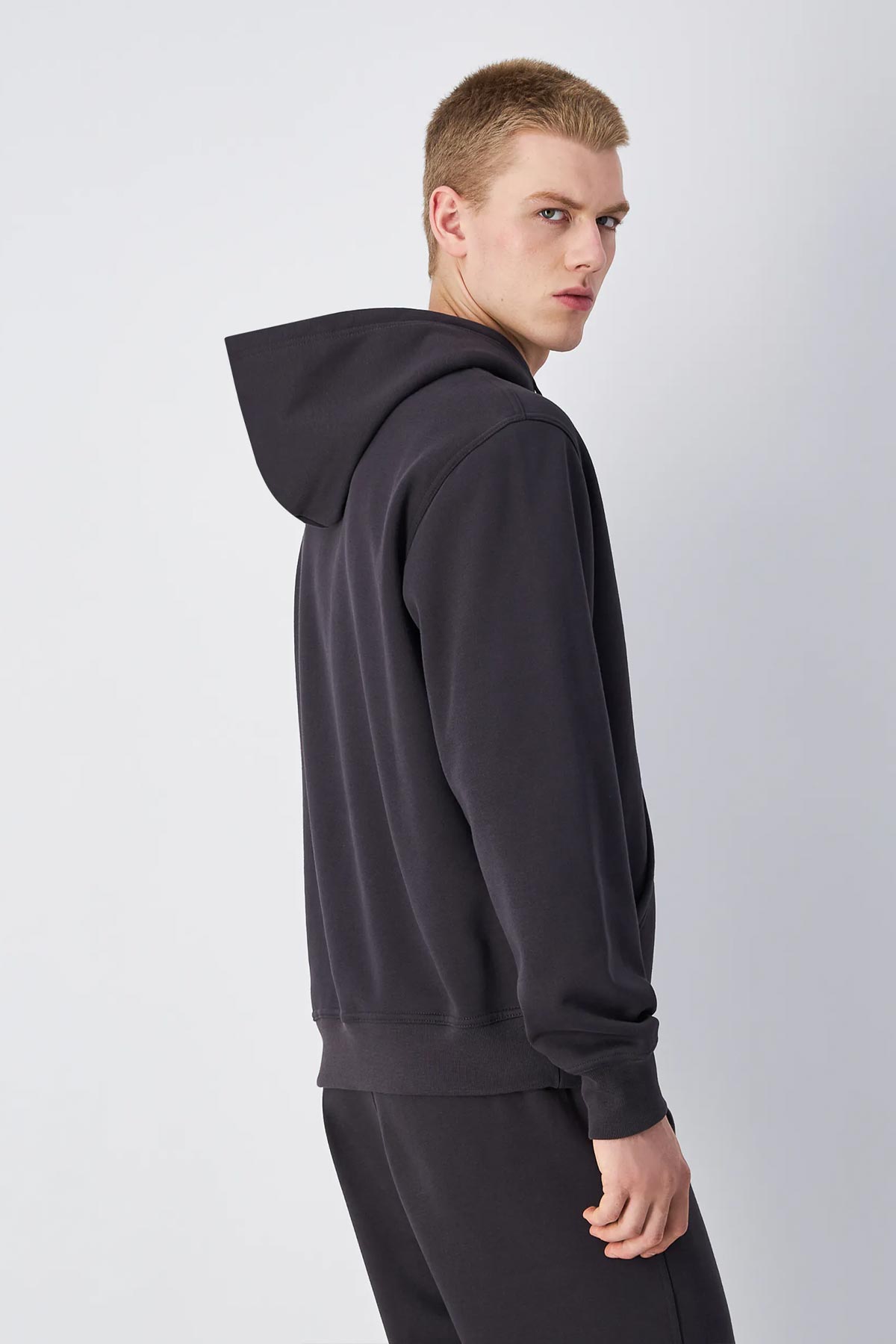 Champion קפוצ'ון Hooded Full Zip Sweatshirt לגברים