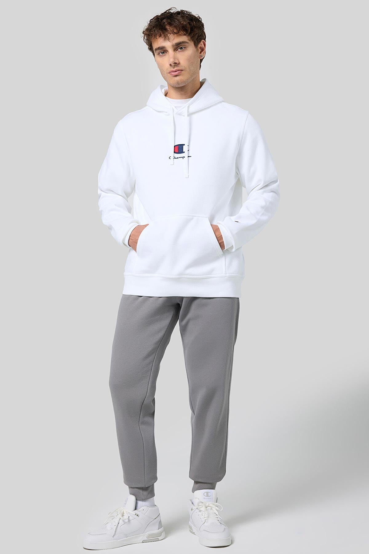 Champion מכנסי פוטר ארוכים Rib Cuff Pants לגברים