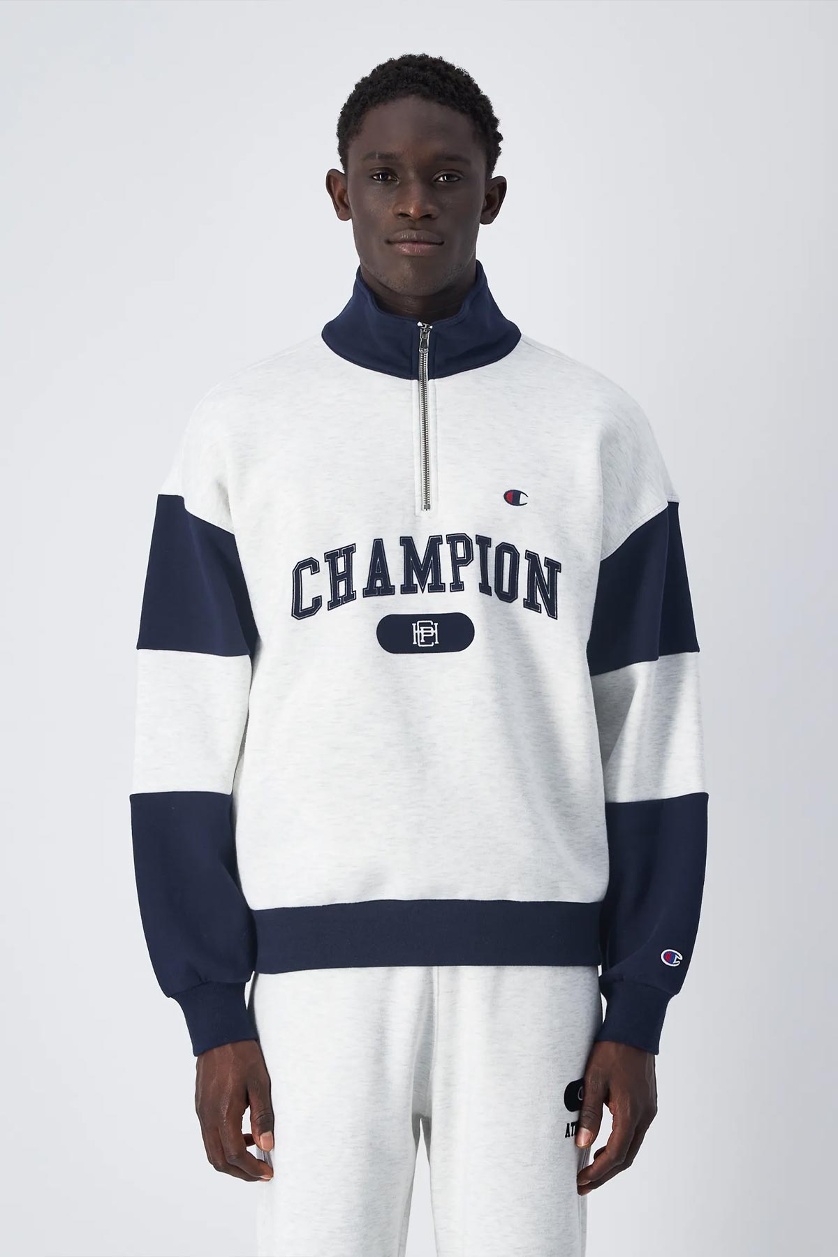 Champion סוויטשירט College Half Zip לגברים