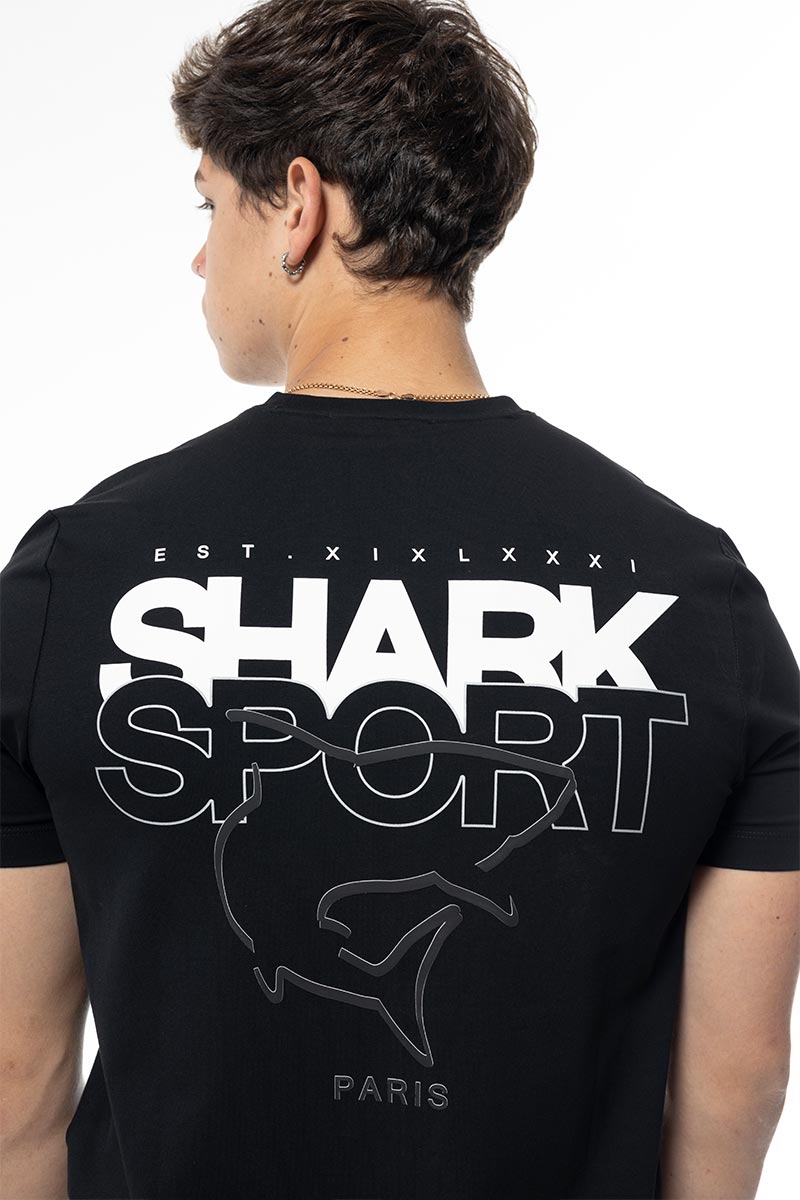 Shark Sport חולצת טישירט לייקרה Unusual בצבע שחור