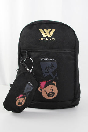 Wjeans תיק גב Ready בצבע שחור