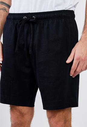 ריפליי מכנס קצר כותנה בצבע שחור לגברים-Replay-S-נאקו