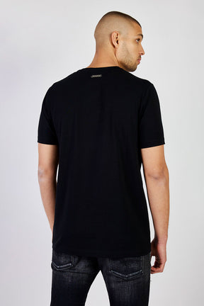 ריפליי חולצת טי קצרה Richie בצבע שחור לגברים-Replay-XS-נאקו