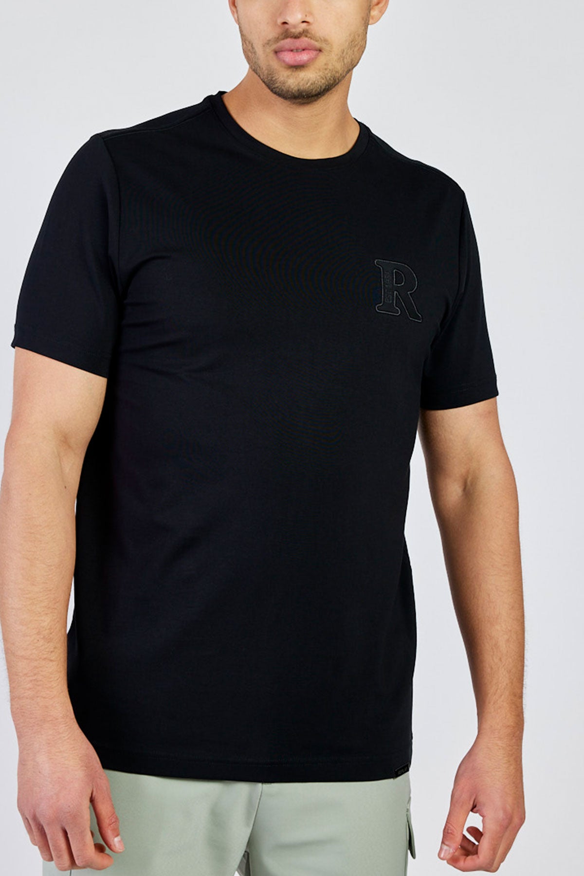 ריפליי חולצת טי קצרה Calm בצבע שחור לגברים-Replay-S-נאקו