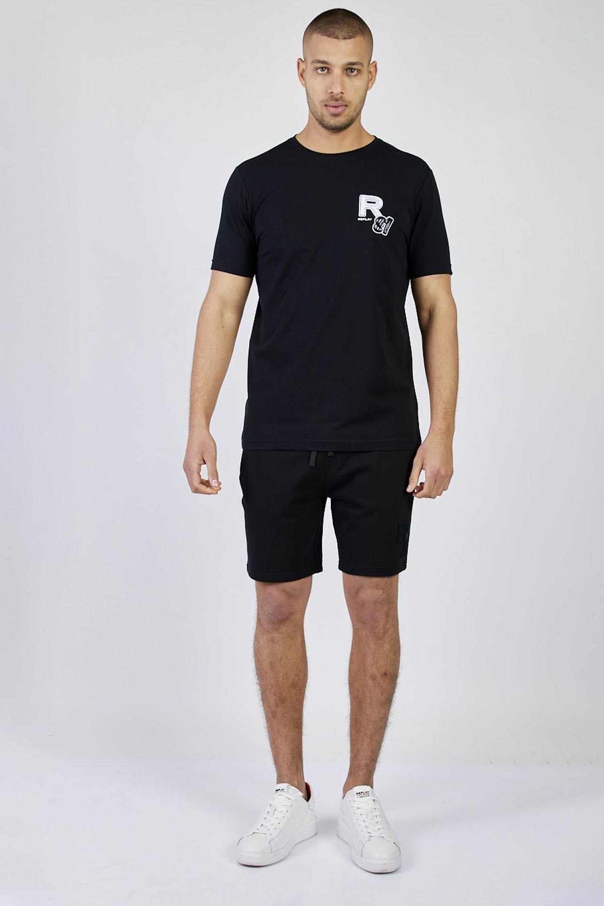 ריפליי מכנסיים קצרים Bard בצבע שחור לגברים