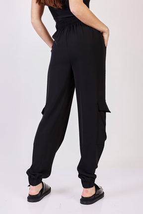 Replay מכנסי דגמ"ח ארוכים Honest בצבע שחור לנשים-Replay-XS-נאקו