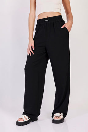 Replay מכנסיים ארוכים Current בצבע שחור לנשים-Replay-XS-נאקו