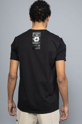 Wjeans חולצת טישירט Race בצבע שחור לגברים-W Jeans-XS-נאקו
