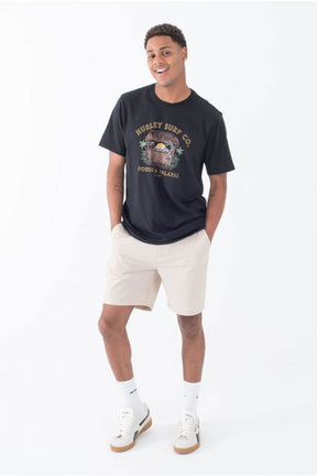 Hurley חולצת טישירט קצרה Palapas לגברים