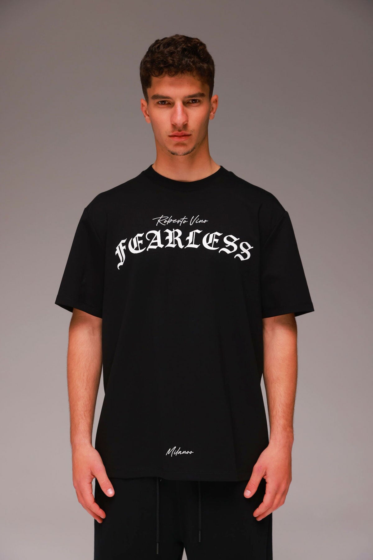 Roberto Vino חולצת טי קצרה Fearless לגברים