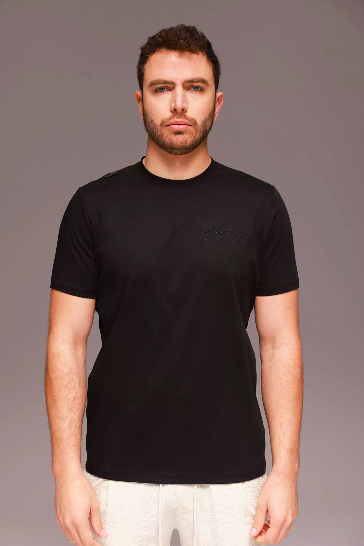 Roberto Vino חולצת טי קצרה Subtle לגברים