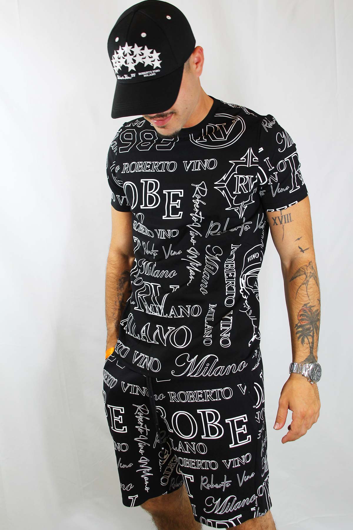 Roberto Vino חולצת טי קצרה Emeric לגברים