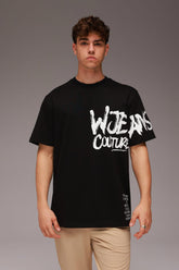 W Jeans חולצת טישירט אוברסייז קצרה Gian לגברים