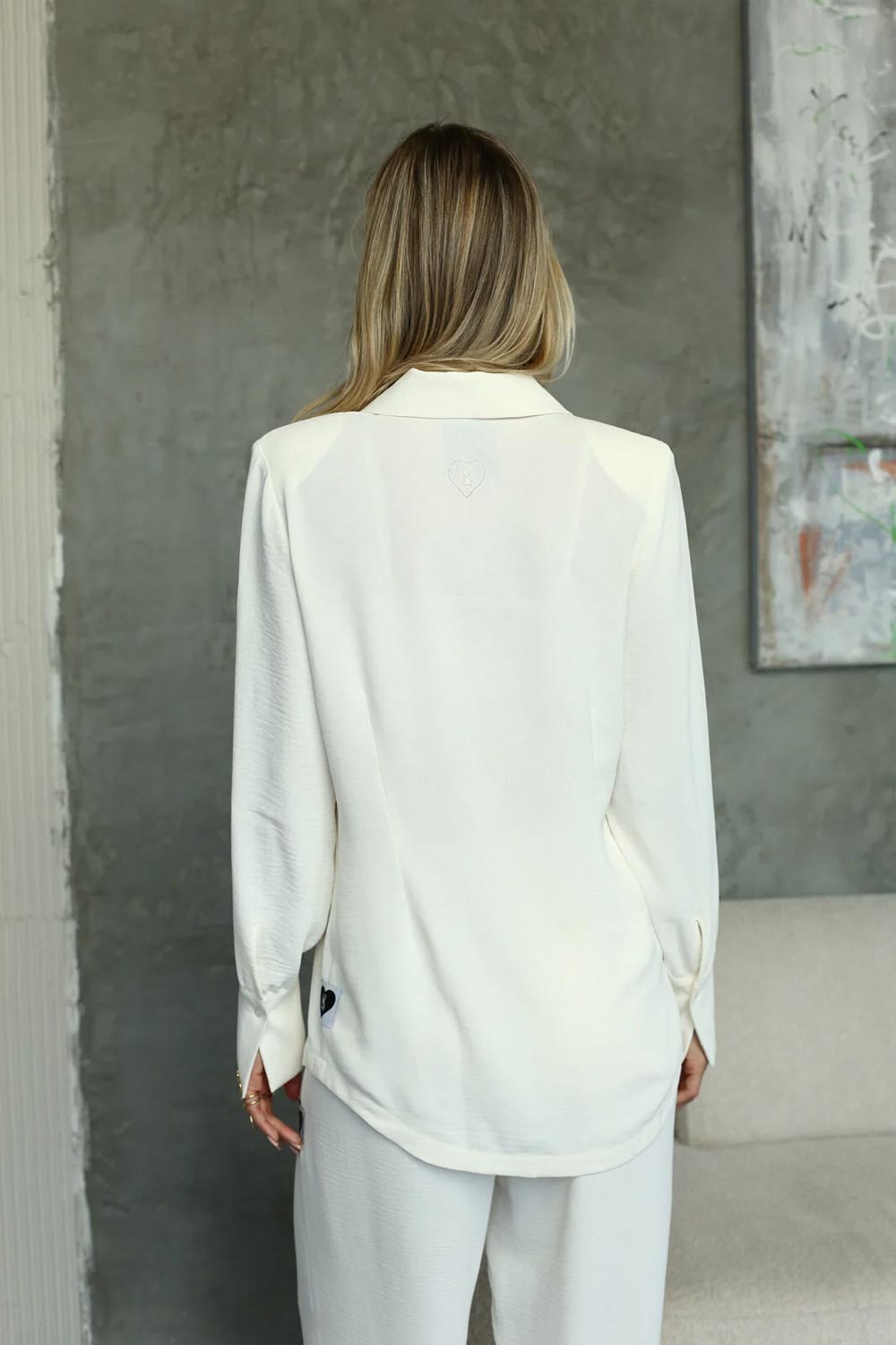 סטיב מאדן חולצה מכופתרת Daniella בצבע לבן לנשים-Steve Madden-XS-נאקו