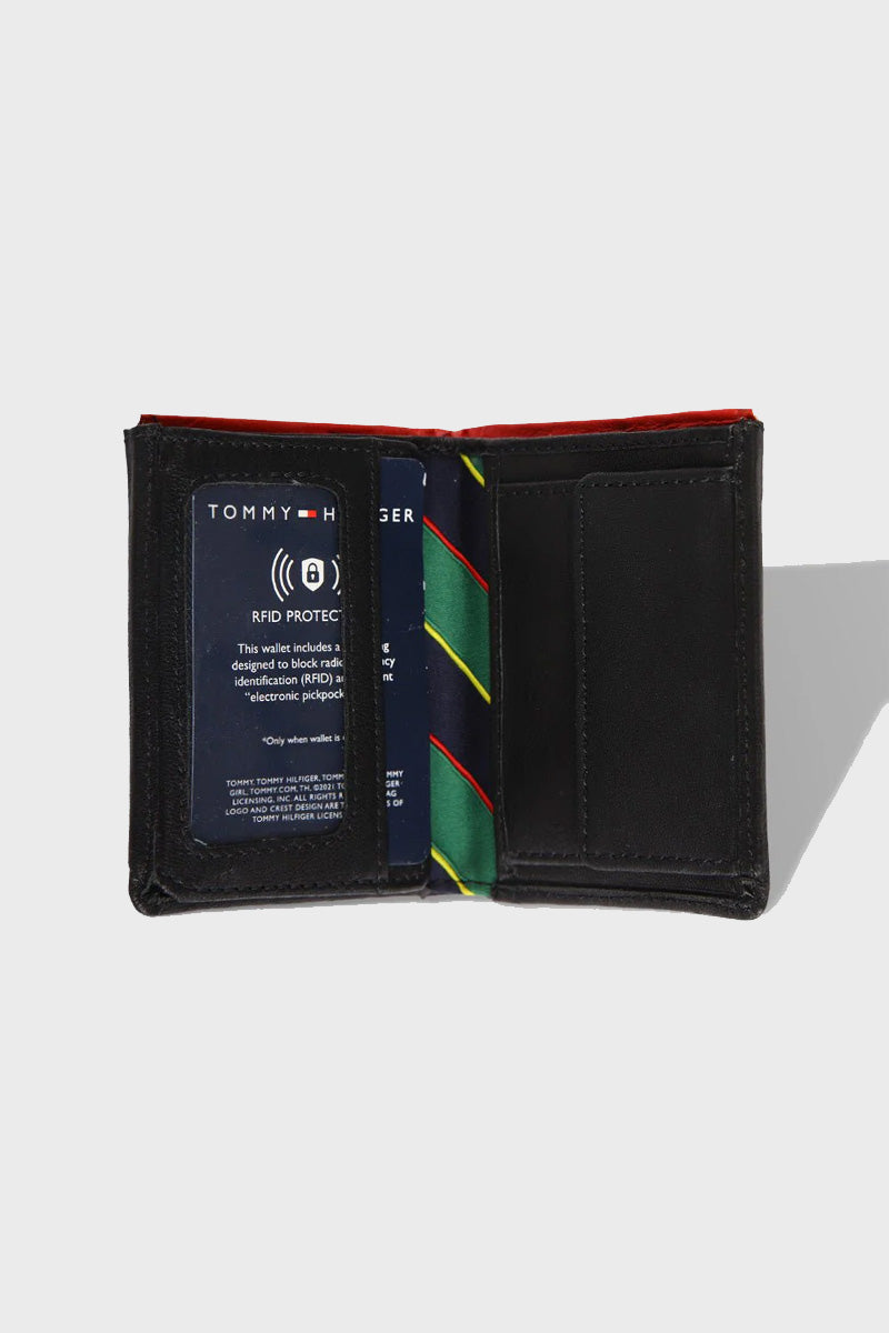 Tommy Hilfiger ארנק עור 58 בצבע שחור לגברים-Tommy Hilfiger-One Size-נאקו