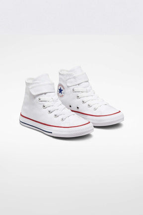 Converse All star נעלי סניקרס אולסטאר סקוץ' 1V גבוהות בצבע לבן לילדים