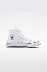 Converse All star נעלי סניקרס אולסטאר סקוץ' 1V גבוהות בצבע לבן לילדים