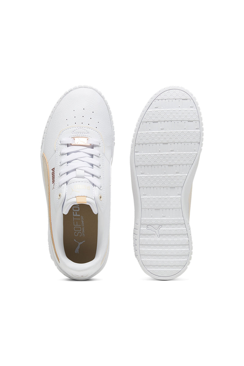 פומה נעלי סניקרס Carina 2.0 Lux בצבע לבן-שמנת לנשים-Puma-36-נאקו