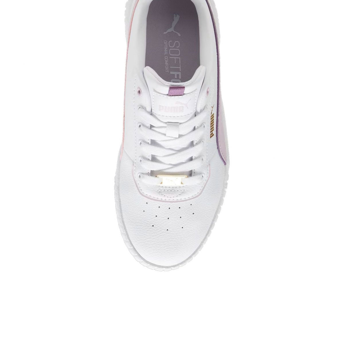 פומה נעלי סניקרס Carina 2.0 Lux בצבע לבן-ורוד לנשים-Puma-36-נאקו
