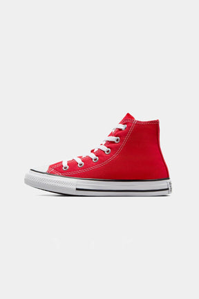 Converse All star נעלי סניקרס אולסטאר גבוהות בצבע אדום לילדים