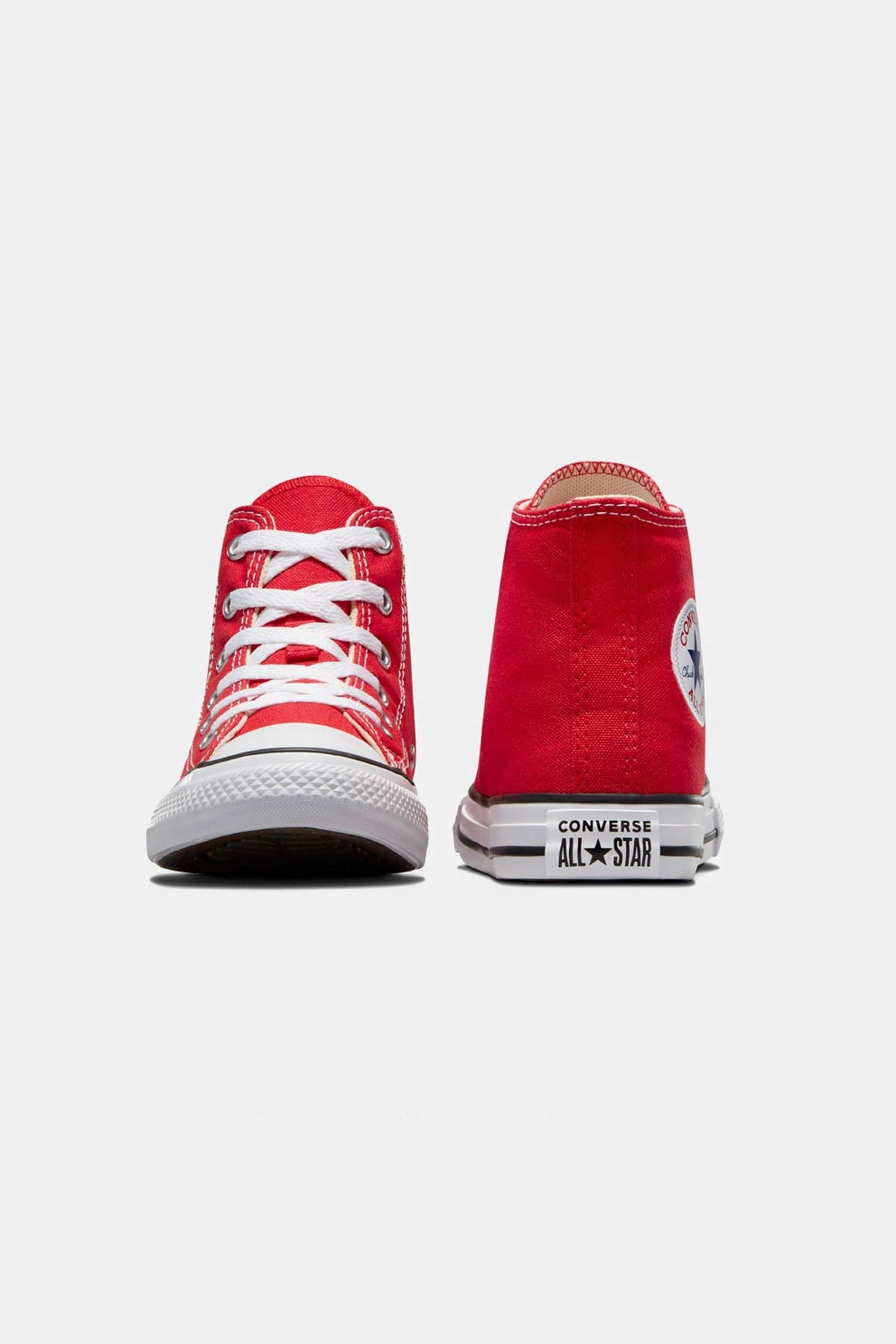 Converse All star נעלי סניקרס אולסטאר גבוהות בצבע אדום לילדים