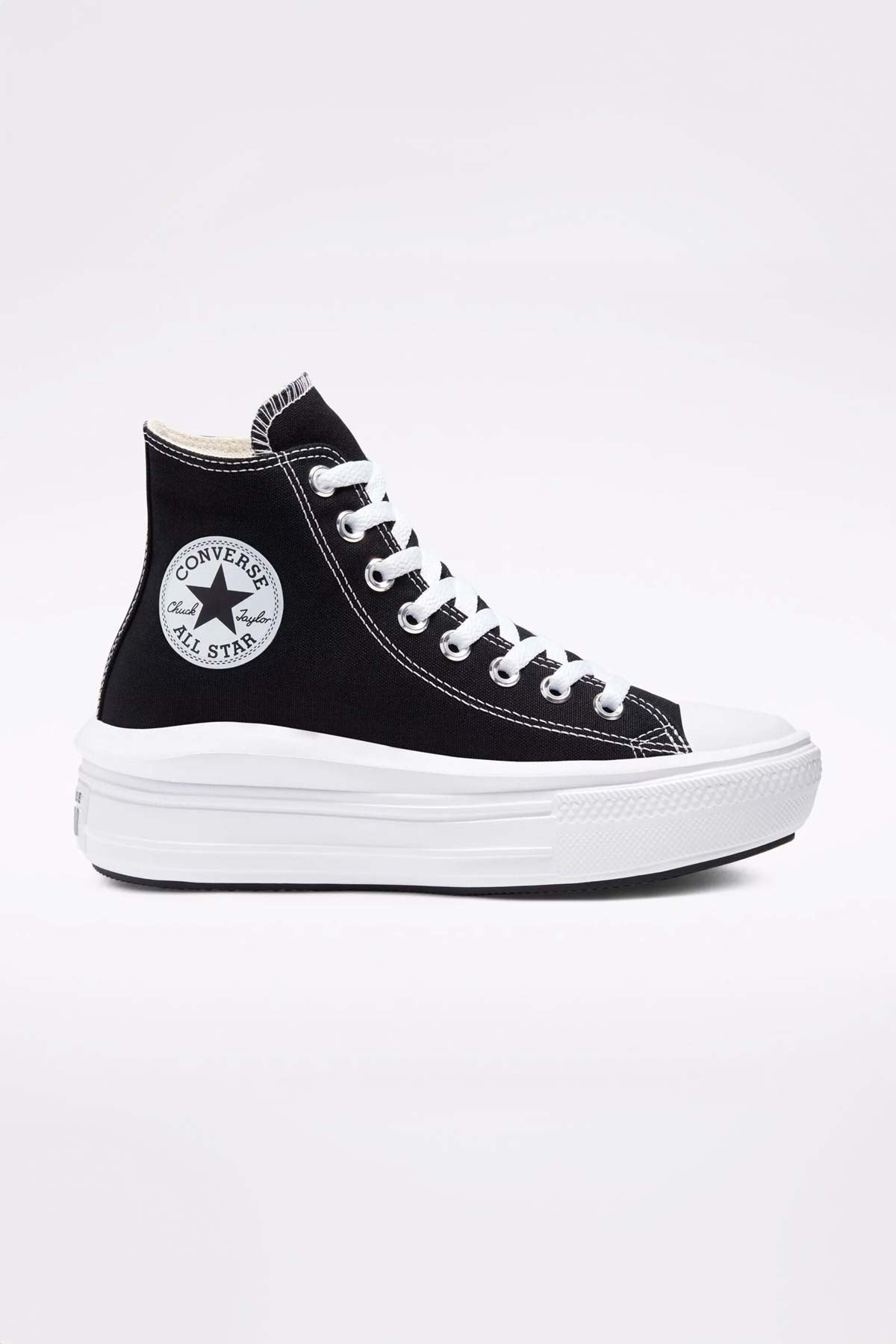 Converse All Star נעלי סניקרס פלטפורמה Move בצבע שחור לנשים