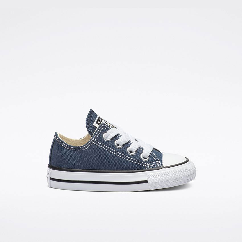 אולסטאר נעלי סניקרס נמוכות בצבע כחול כהה לתינוקות-Converse All Star-18-נאקו