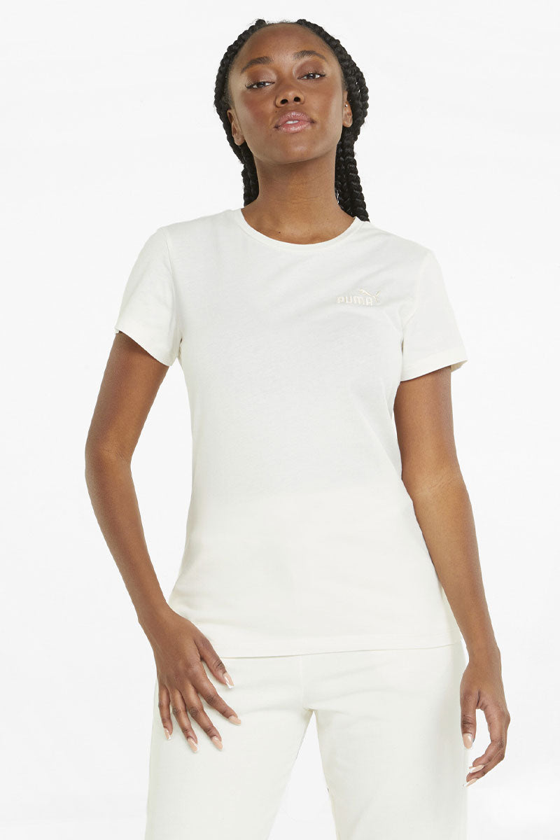 Puma חולצת טישירט קצרה בצבע לבן לנשים-Puma-XS-נאקו