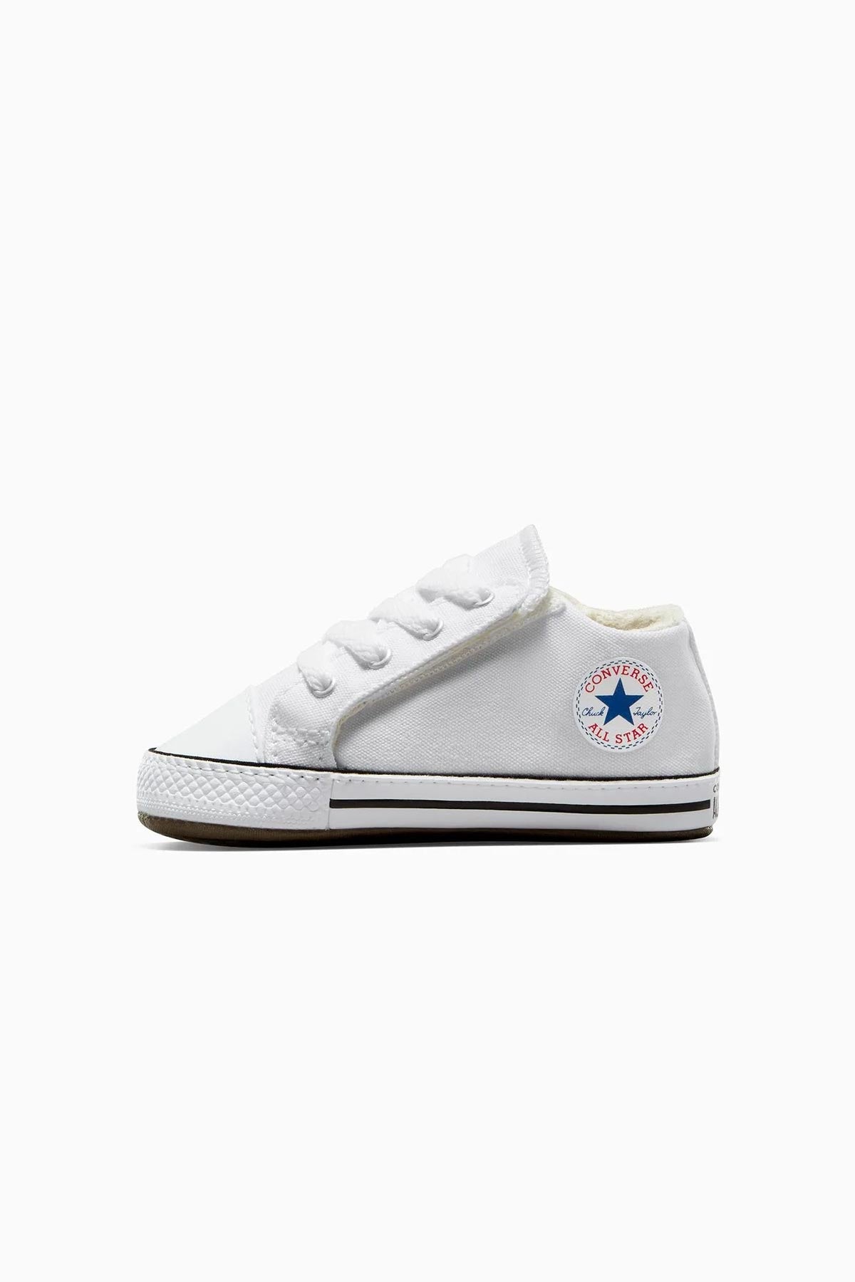 Converse All Star נעלי סניקרס טרום הליכה Cribster Mid בצבע לבן לתינוקות